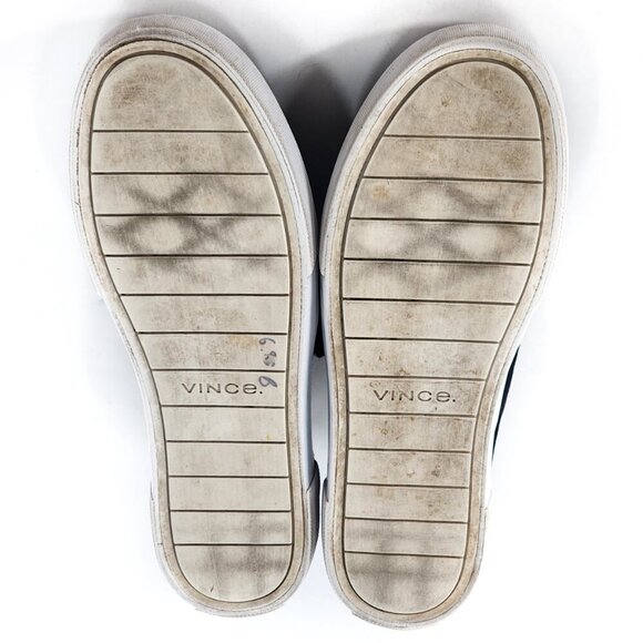 VINCE Cage Suede Platform Sneaker Hook & Loop Black - Picture 10 of 10